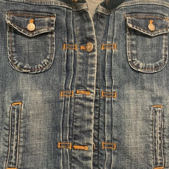J Crew size Mediumstonewashed jean jacket M - Picture 4 of 4